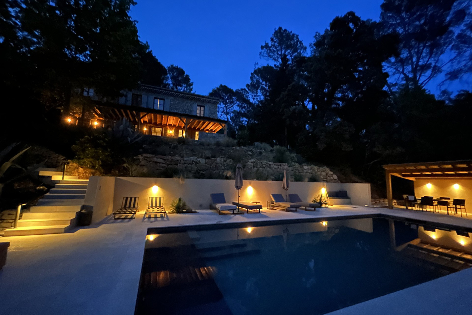 at night at night